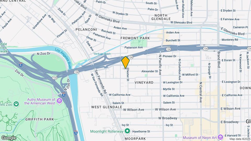 531 Chester St Map and Location Details