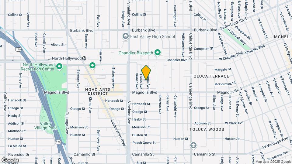 5237 Satsuma Ave Map and Location Details
