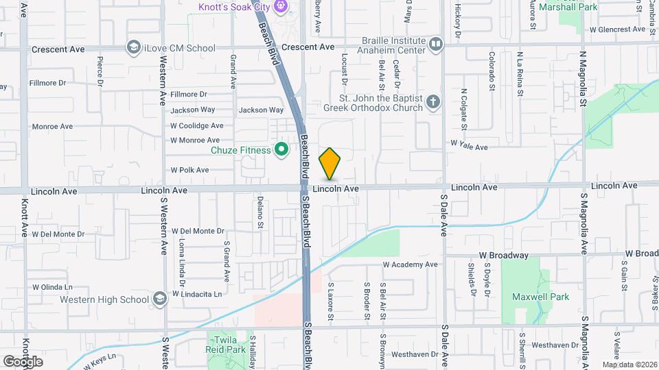 2957 W Lincoln Ave Map and Location Details