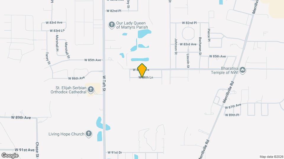 1945 W 86th Ln Map and Location Details