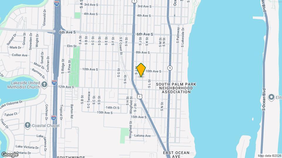 1029 S K St Mapa y Detalles de la Ubicación