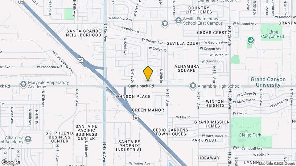 4009 W Palomino Rd Mapa y Detalles de la Ubicación