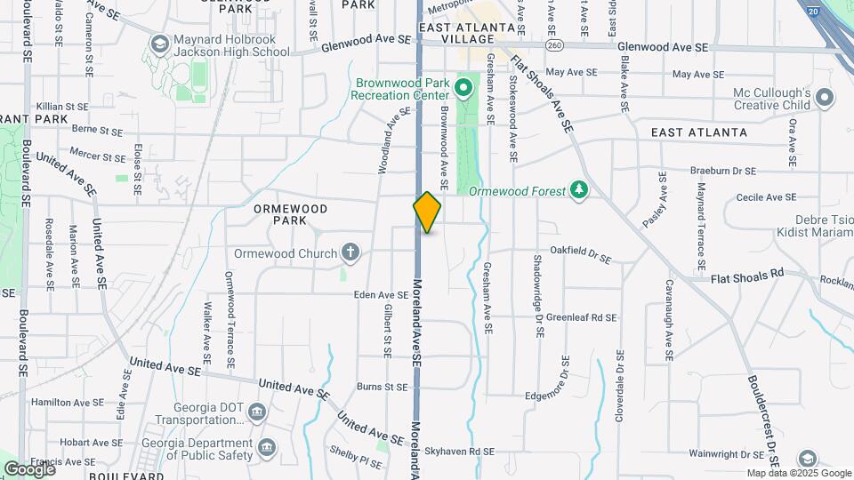 814 Moreland Ave SE Map and Location Details