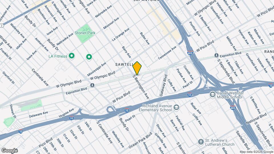 2260 S Barrington Ave Map and Location Details