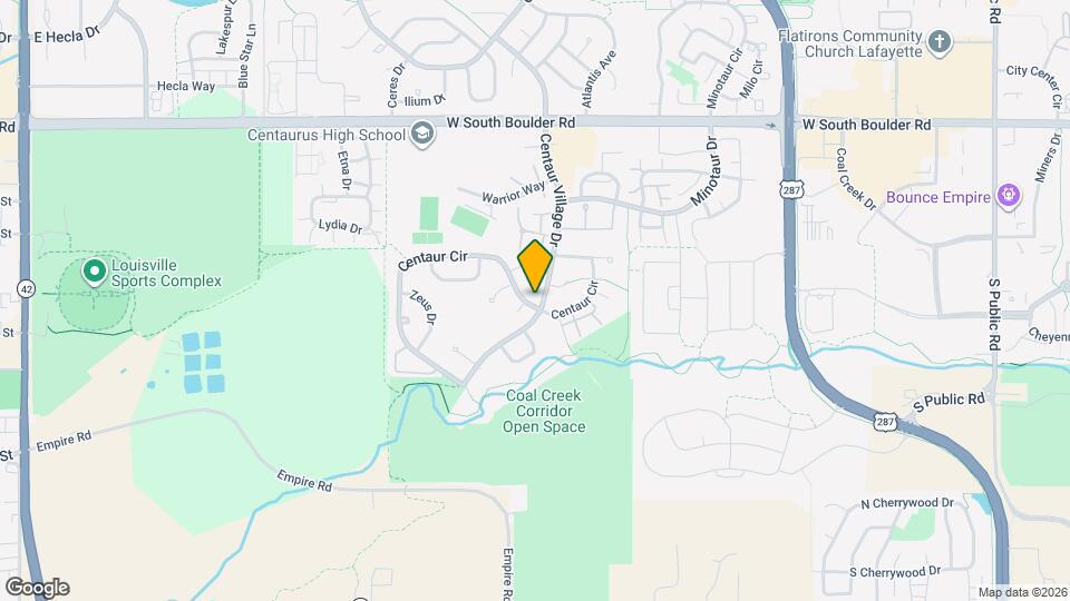 1207 Centaur Cir Mapa y Detalles de la Ubicación