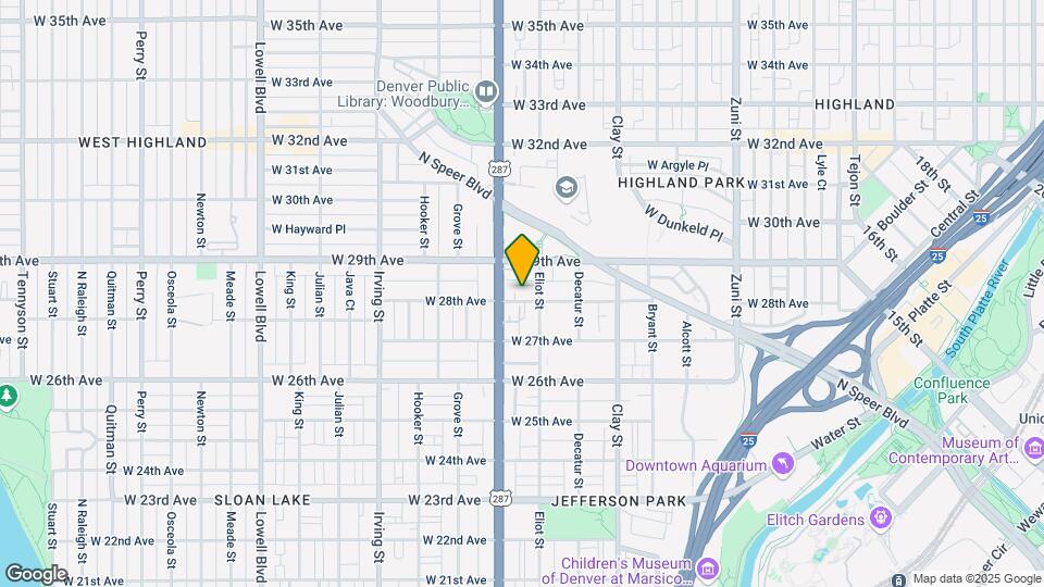 2925 W 28th Ave Map and Location Details
