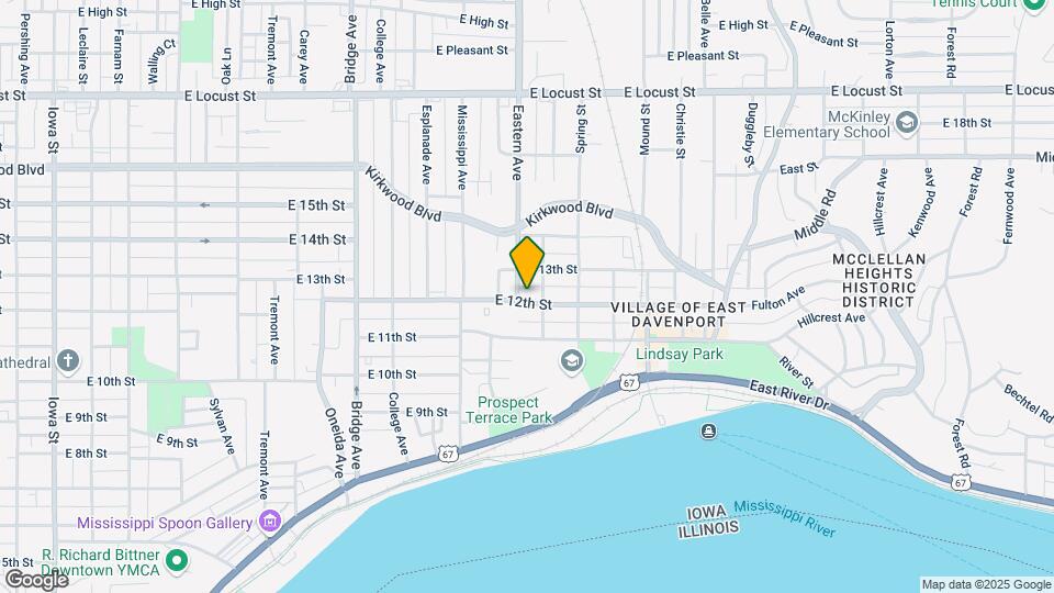 1702-1712 E 12th St Map and Location Details