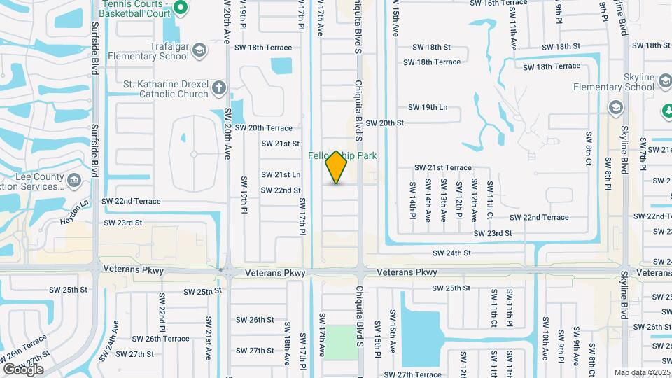 1622 SW 22nd St Map and Location Details