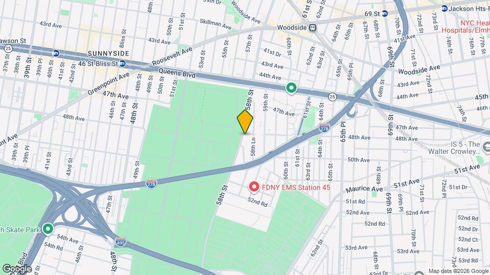 48-05 58th St Map and Location Details