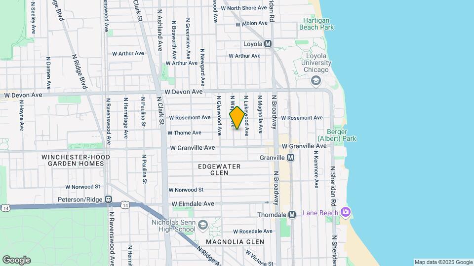 6229 N Wayne Ave Map and Location Details