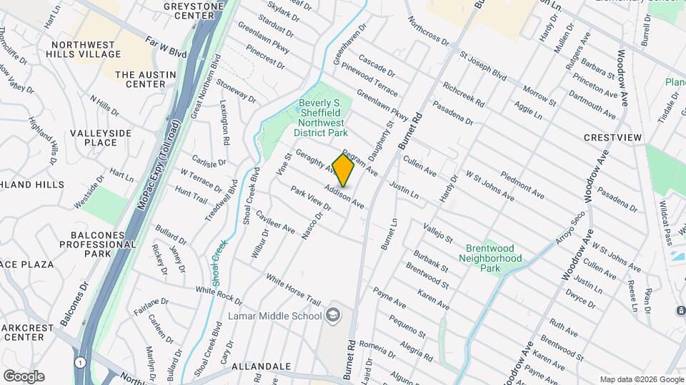 2506 Addison Ave Mapa y Detalles de la Ubicación