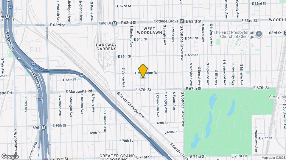 6623 S Rhodes Ave, Unit B Map and Location Details