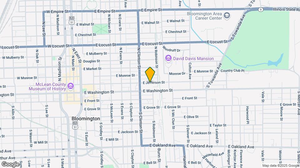 817 E Jefferson St Map and Location Details