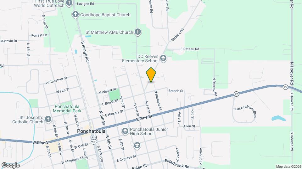 335 N Baronne St Map and Location Details