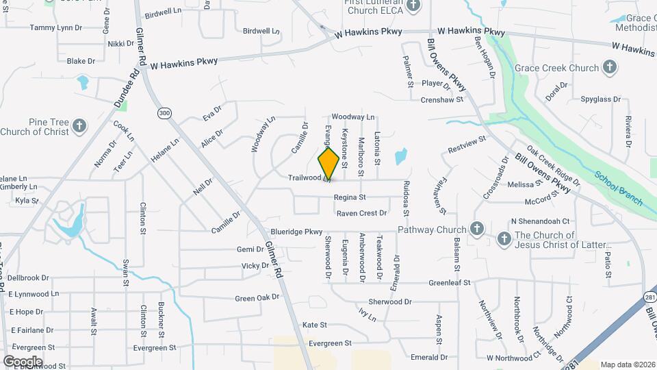 1221 Trailwood Ln Map and Location Details