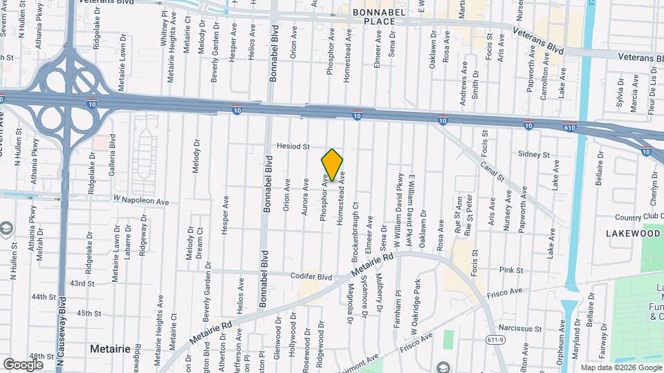 1415 Homer St Map and Location Details