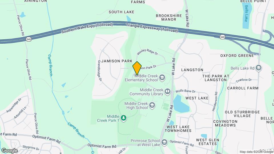 102 Jamison Woods Ln Mapa y Detalles de la Ubicación