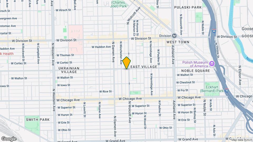 950 N Wolcott Ave Map and Location Details