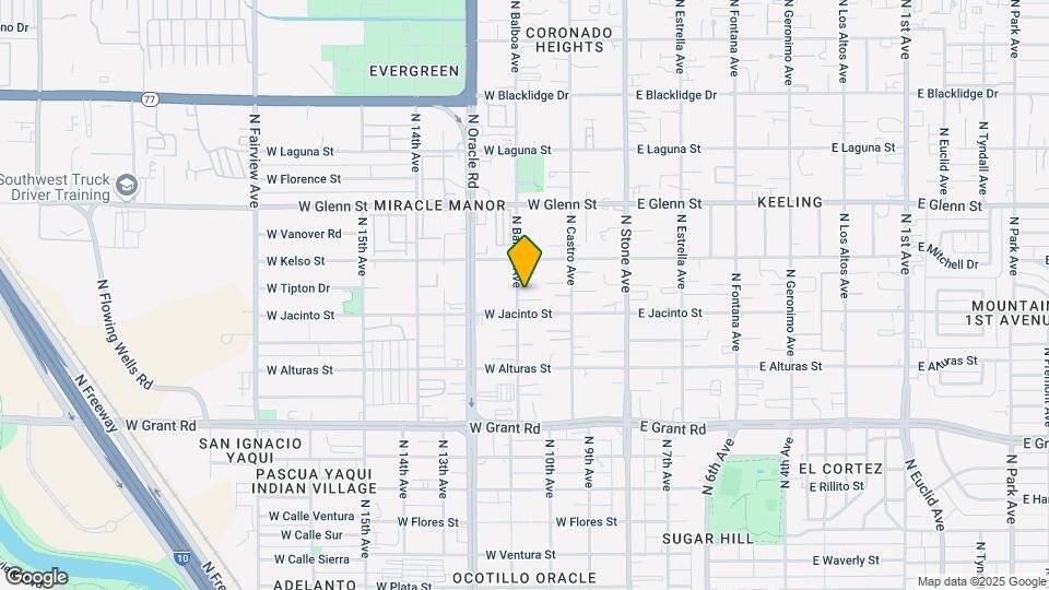 2614 N Balboa Ave Map and Location Details