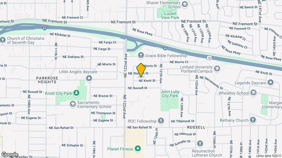 12407 NE Knott St Map and Location Details