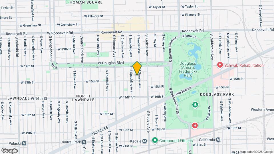 1438 S Sawyer St Mapa y Detalles de la Ubicación