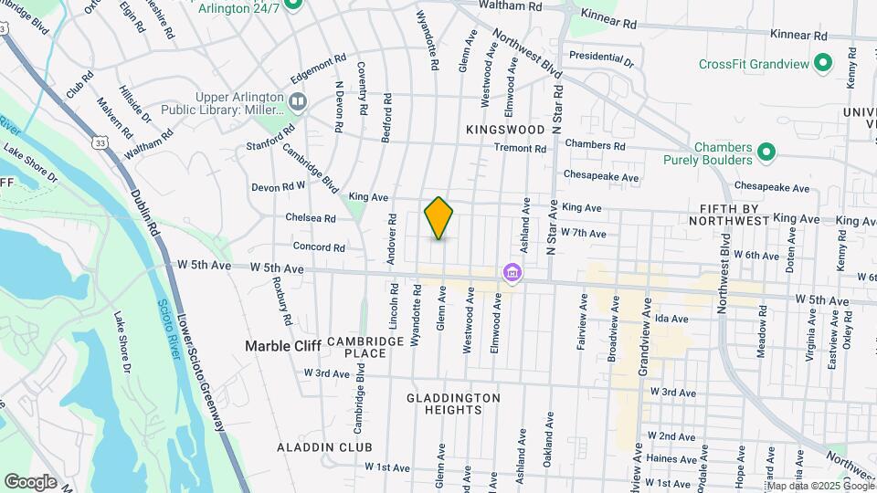 1639-1645 Glenn Ave Map and Location Details