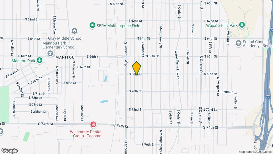 6805 S Puget Sound Ave Map and Location Details