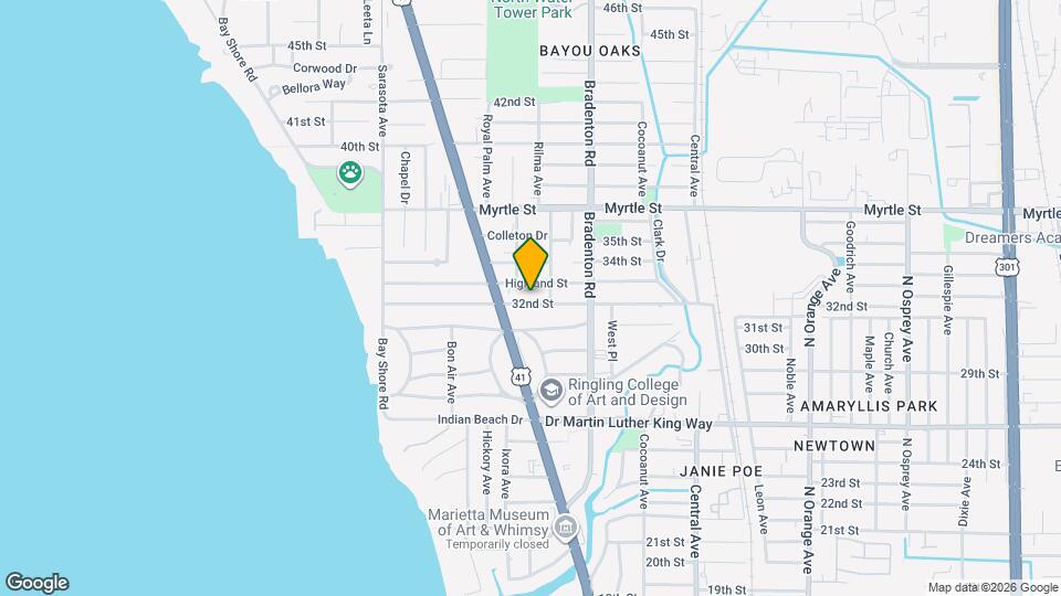 1057 32nd St Map and Location Details