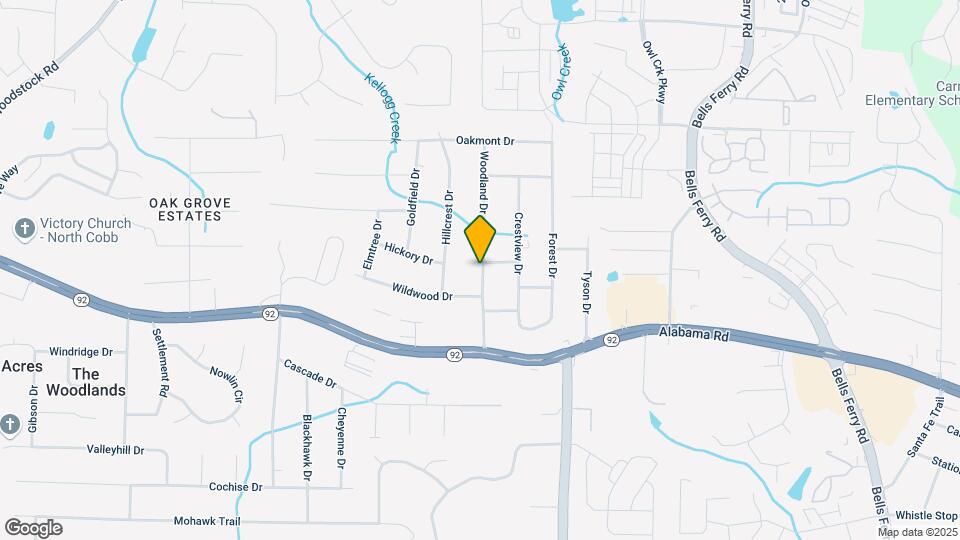 5613 Woodland Dr Map and Location Details