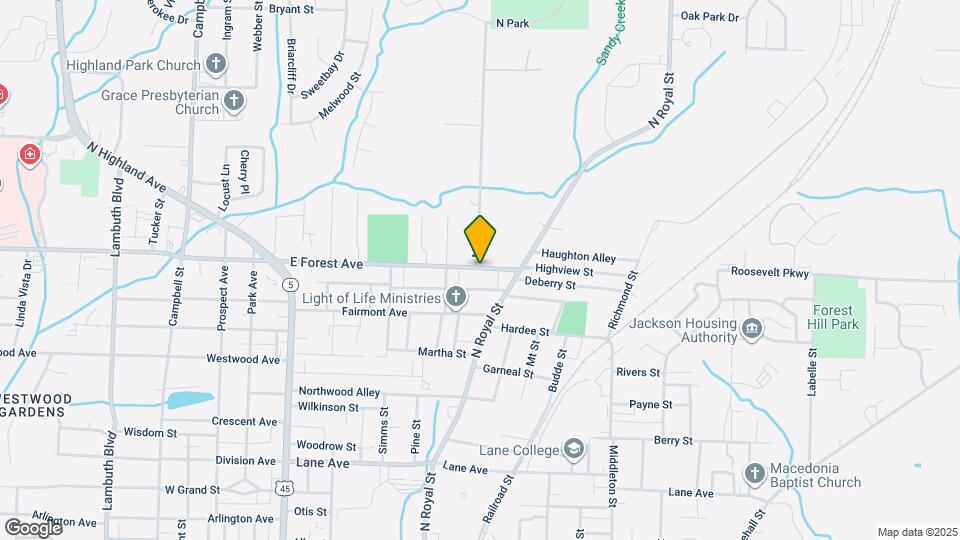 503 E Forest Ave Map and Location Details