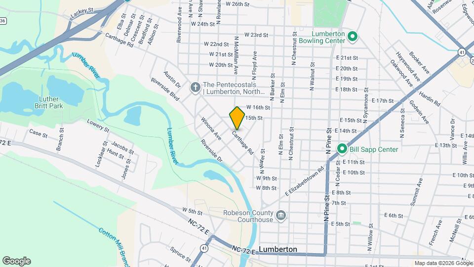 500 Carthage Rd Map and Location Details