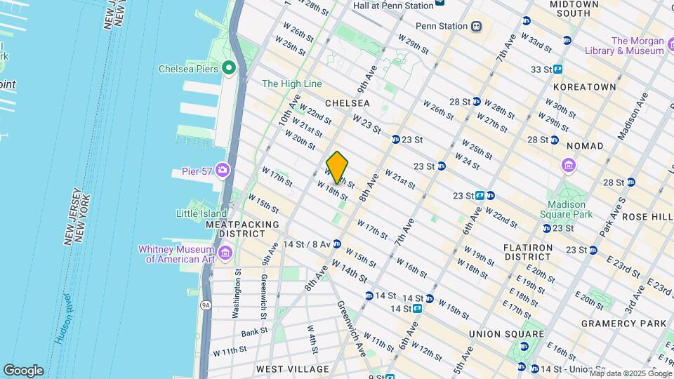 331 W 18th St Map and Location Details