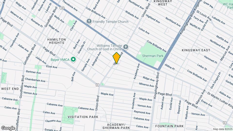 1416 Union Blvd Map and Location Details