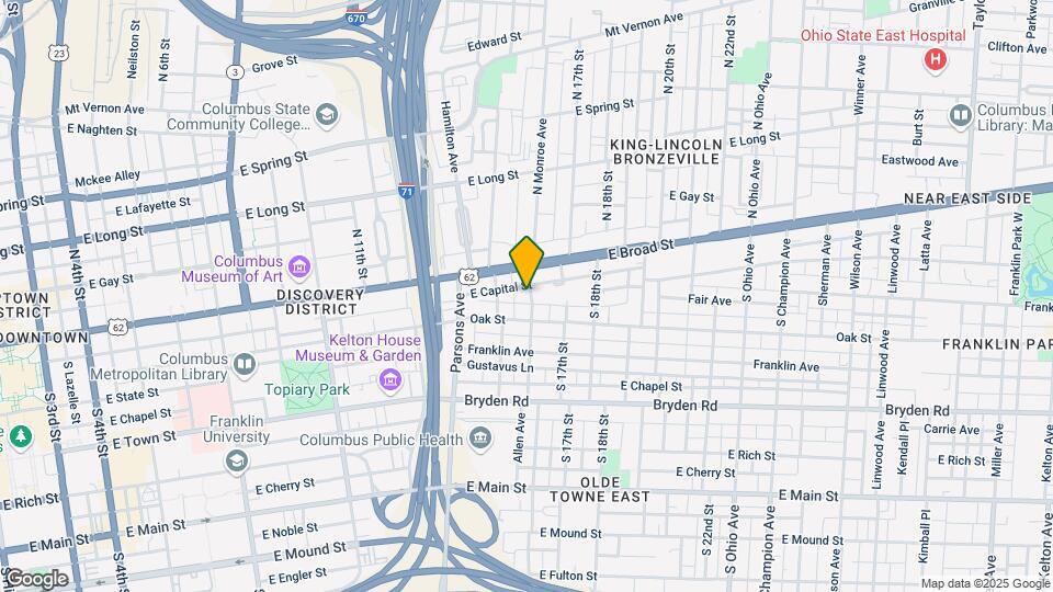 33 S Monroe Ave Map and Location Details