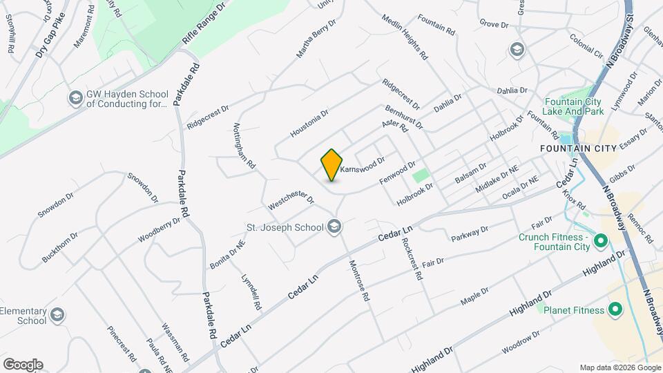 1933 Fenwood Dr Mapa y Detalles de la Ubicación