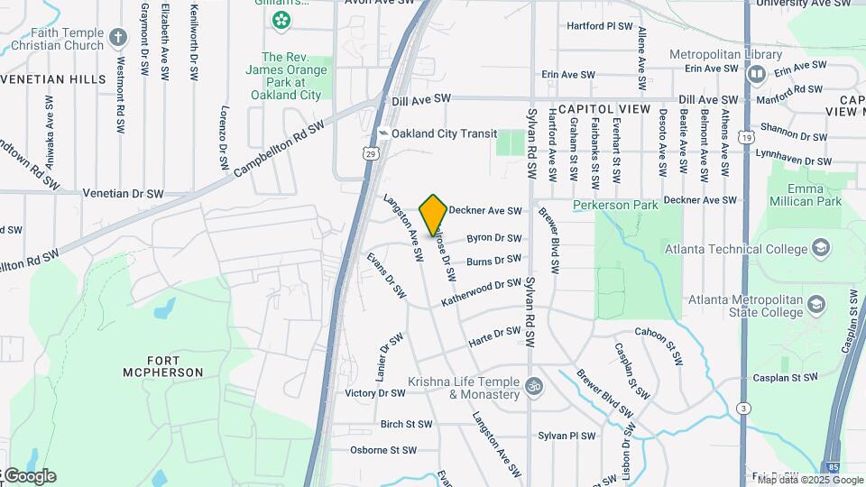 1547 Melrose Dr SW Map and Location Details