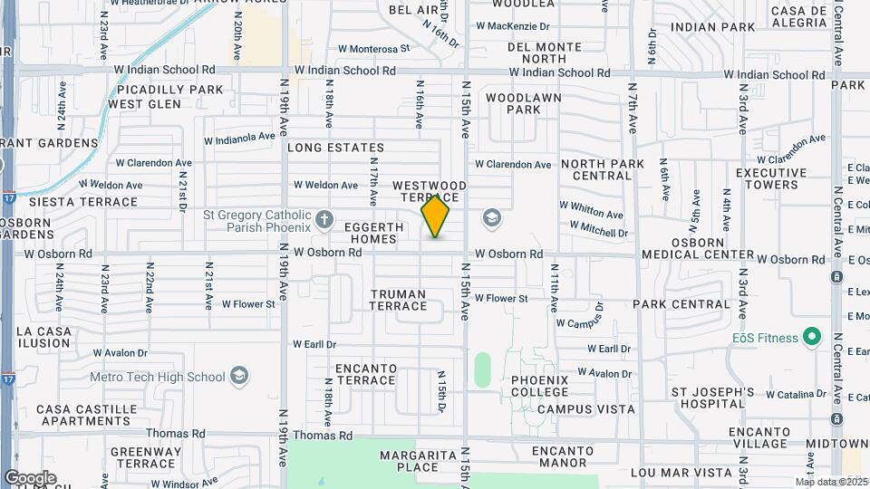 1534 W Osborn Rd Map and Location Details