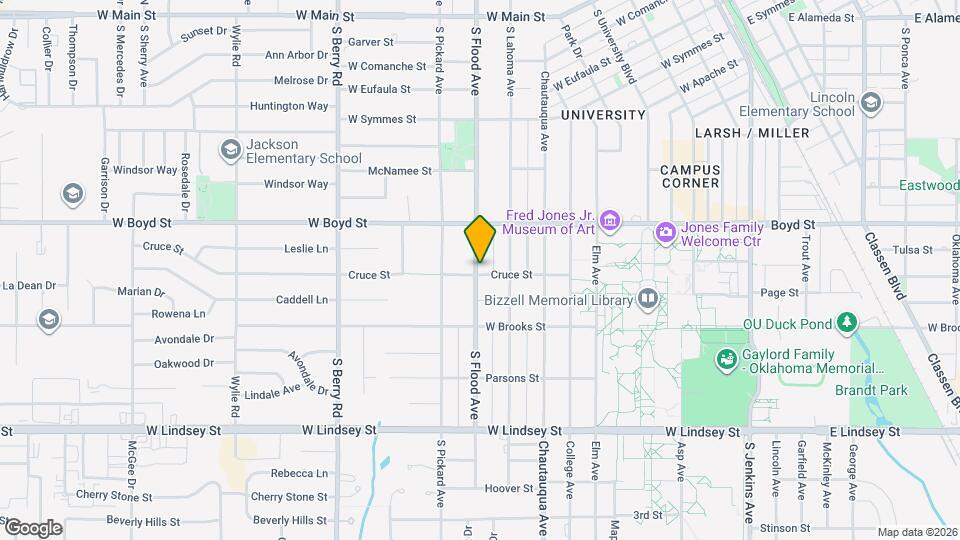 821 Cruce St Map and Location Details