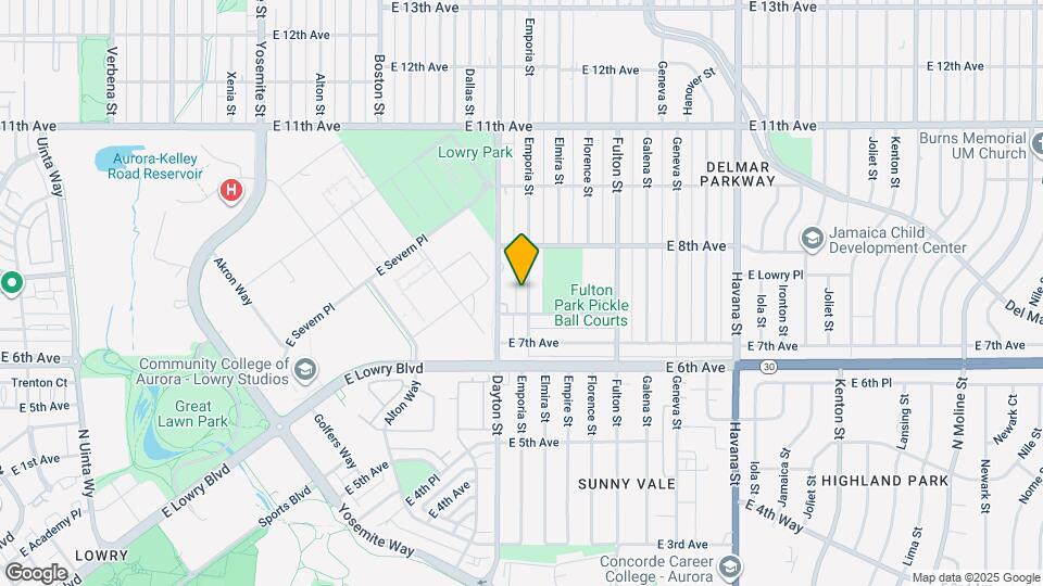 741 Emporia St Map and Location Details