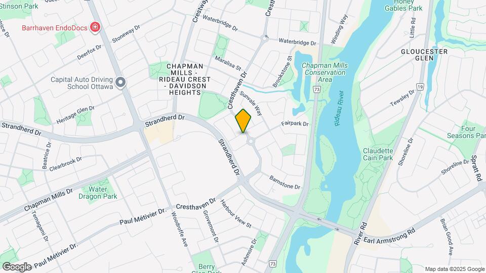 250 Cresthaven Dr Map and Location Details