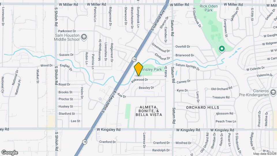 1713 Kirkwood Dr Map and Location Details