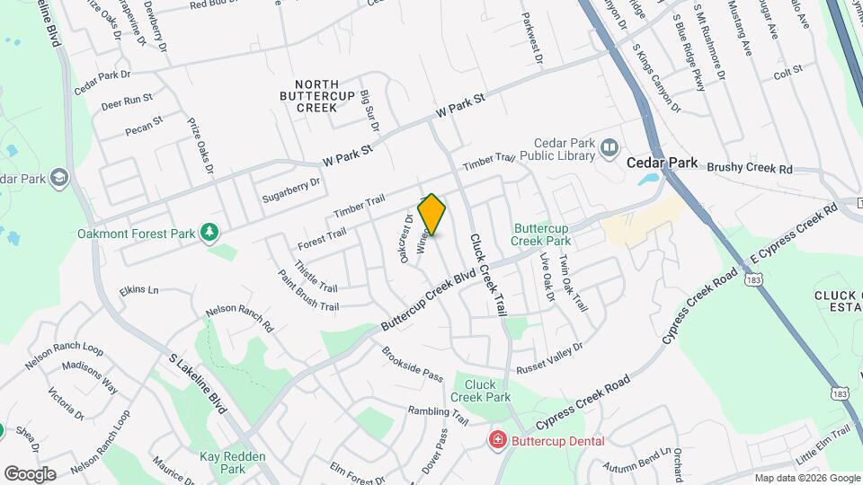 401 Oakridge Pass Map and Location Details