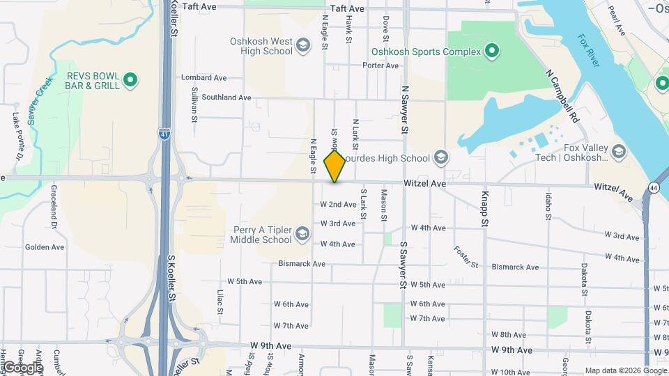 1433 Witzel Ave, Unit 2 Map and Location Details