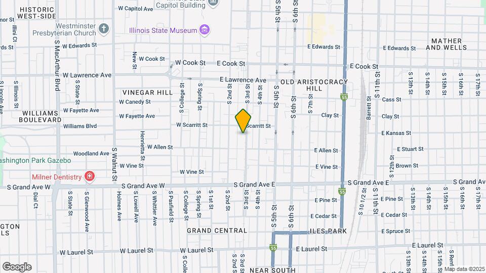 1027 S 3rd St Map and Location Details