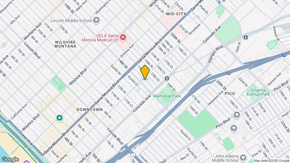 1507-1509 14th St Map and Location Details