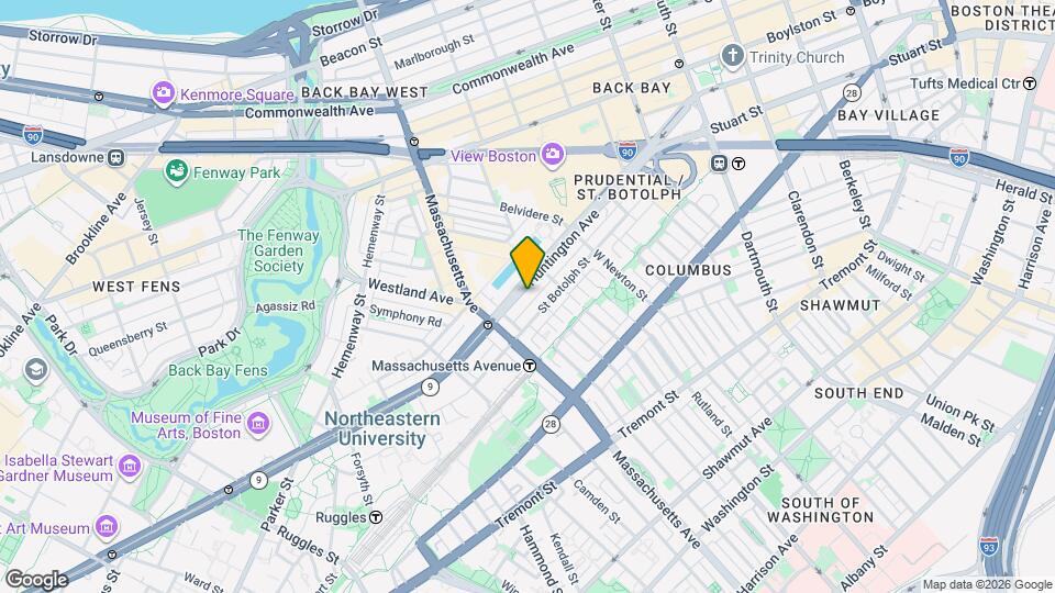 220 Huntington Ave Map and Location Details