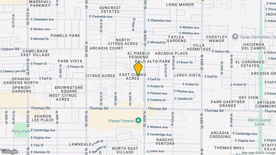 3942 E Earll Dr Map and Location Details