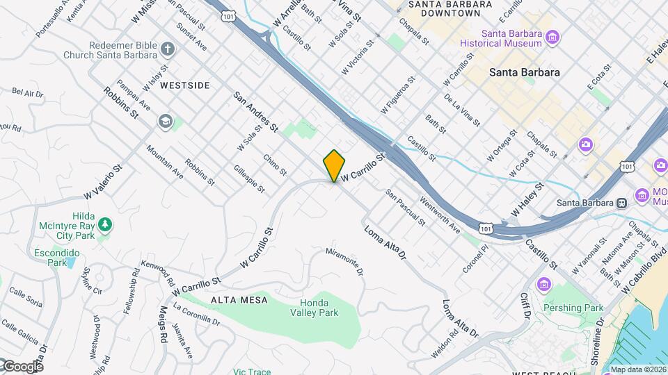 1021 San Andres St Mapa y Detalles de la Ubicación