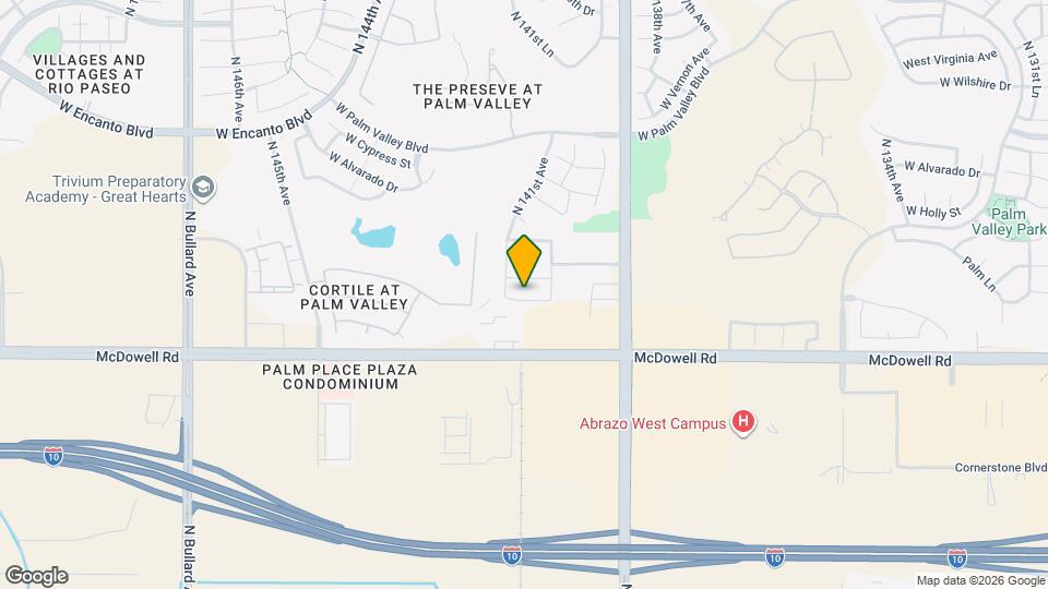 14066 W Desert Flower Dr Mapa y Detalles de la Ubicación