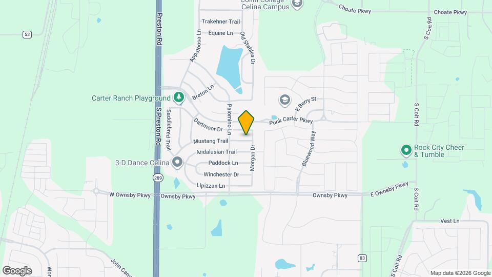 512 Mustang Trail Map and Location Details